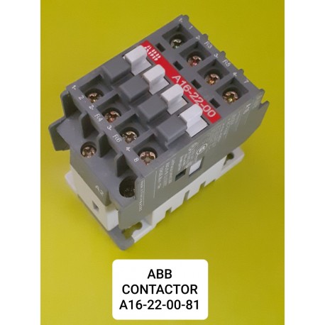 CONTACTOR ABB  220-230V 50Hz/230-240V 60Hz-A16-22-00-18